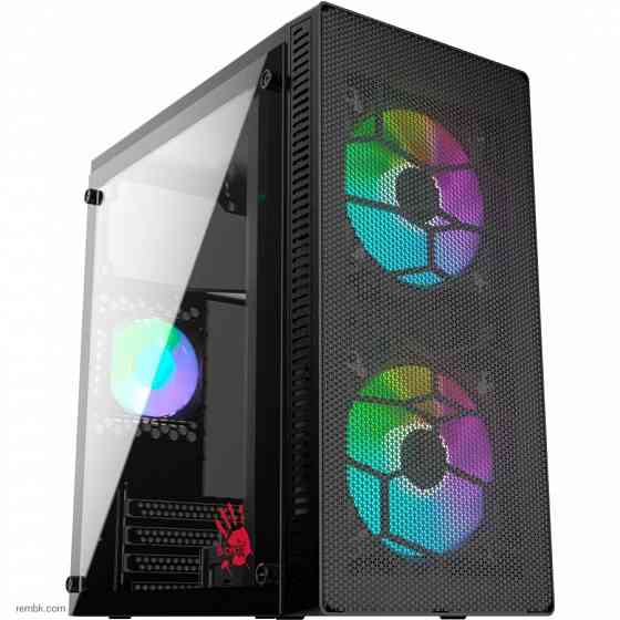 Корпус matx bloody bd-cc101f, mini-tower, без бп, черный [bd-cc101f-bk] по доступной цене в макеевке днр | Гарантия Макеевка