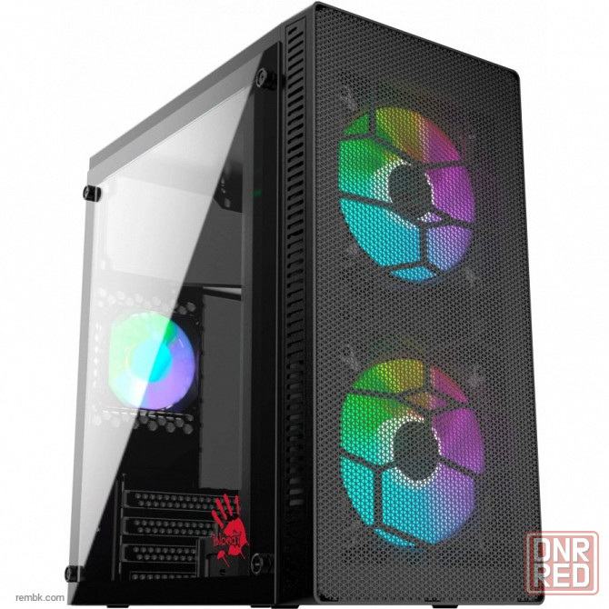 Корпус matx bloody bd-cc101f, mini-tower, без бп, черный [bd-cc101f-bk] по доступной цене в макеевке днр | Гарантия Макеевка - изображение 1