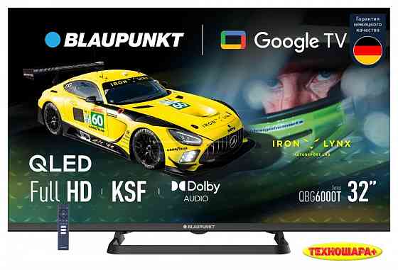 32" тв BLAUPUNKT 32QBG6000T. QLED/FullHD/Smart/Android14|GoogleTV/HDR/Голос Донецк