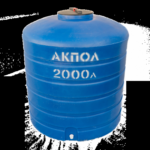 Вертикальный пластиковый бак для воды 2000 литров Акпол Донецк