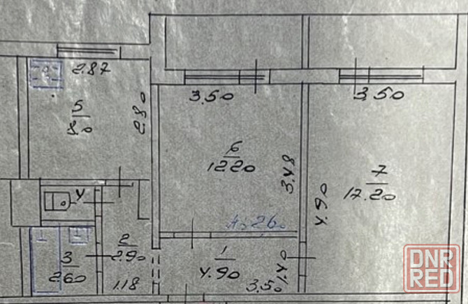 Продам 2-х ком. кв., 1/9 эт., 52 м.кв. - Макеевка, квл. Железнодорожный, 53 школа Макеевка - изображение 9