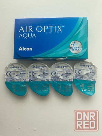 Контактные линзы AIR OPTIX, 4 шт, -4.00 / 8.6/ . ежемесячные Макеевка - изображение 1