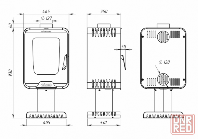 Печь-камин Stoker Soffit 9-S Донецк - изображение 2