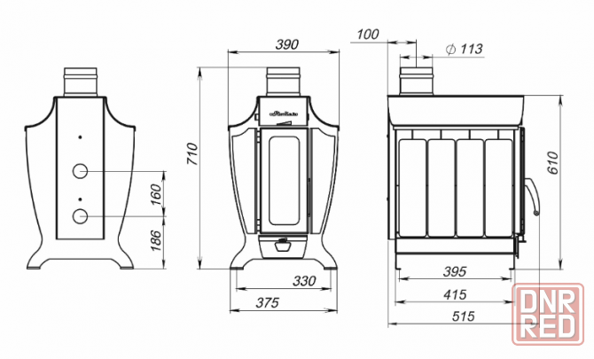 Печь отопительная Stoker 100-G Макеевка - изображение 2