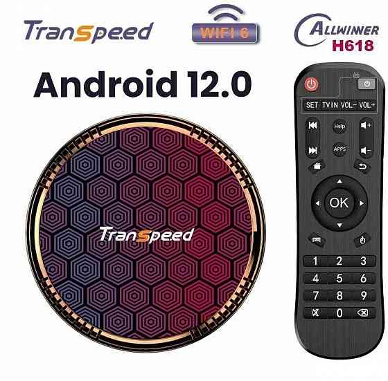 приставка transpeed allwinner h618 android 12 ram/rom 4/32Gb,blutu.в новом состоянии Донецк