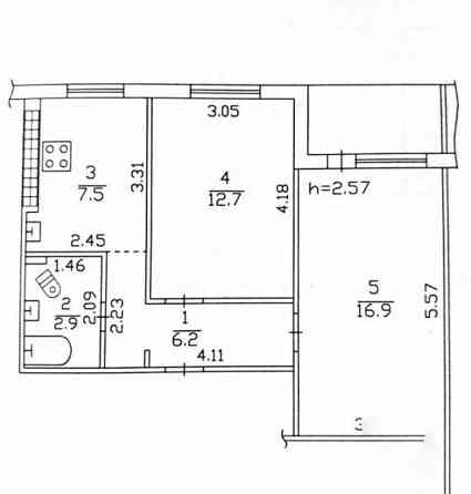 Продается 2 - х комнатная квартира, ул. Нижнекурганская Донецк