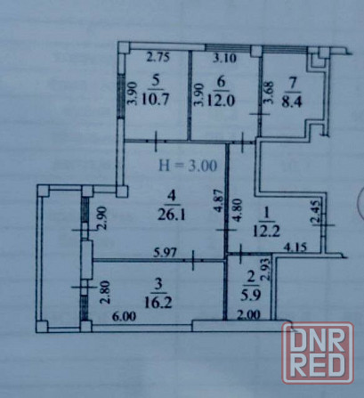 Продается 3 к.кв-ра кв-ра в Центральном районе, о-р рынок Застава Мариуполь - изображение 11