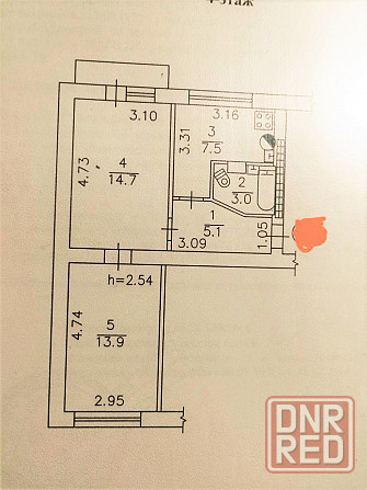 2-х комн. брежневка, ул. Щорса/пр. Маяковского. Документы готовы. Донецк - изображение 10