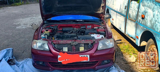Продается Hyundai Accent после аварии на запчасти Донецк - изображение 1