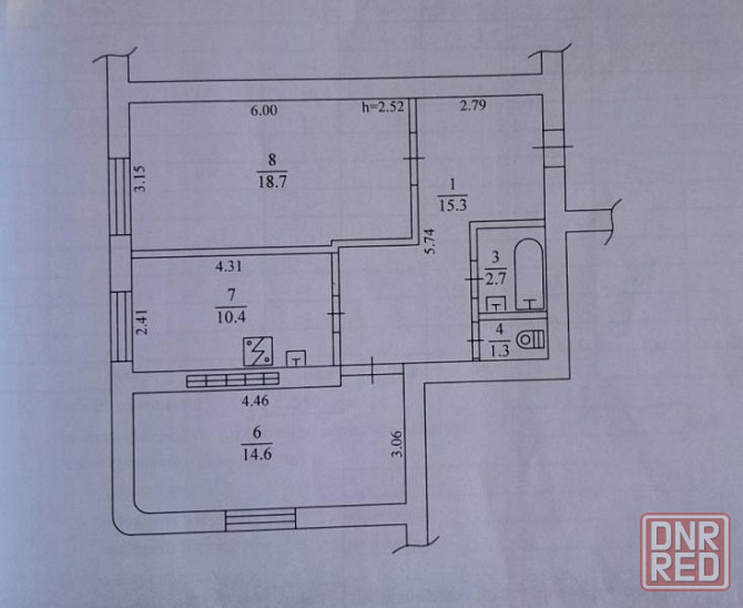 Продаю 2-х комнатную квартиру в Ворошиловском районе, ул. 25 летия ркка Донецк - изображение 6