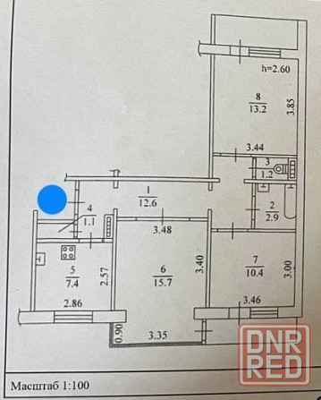 Продаю 3-х комнатную квартиру в Ворошиловском районе, ул. 50 летия ссср Донецк - изображение 6