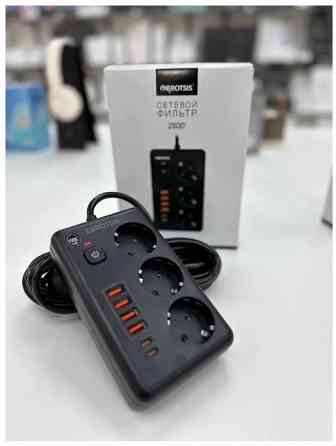 Удлинитель ( сетевой фильтр) с Type-c и USB портами Донецк