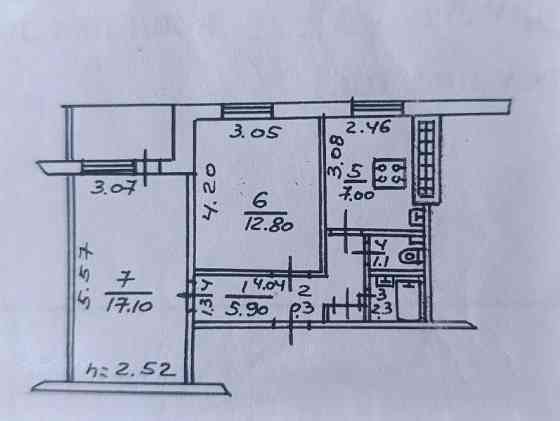 Продаю 2-х комнатную квартиру в Пролетарском районе, ул. Прожекторная Донецк