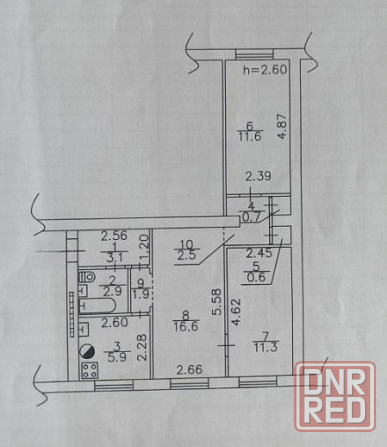 Продаю 3-х комнатную квартиру в Киевском районе, пр. Партизанский Донецк - изображение 1