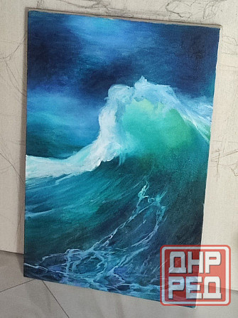 Картина написанная маслом на холсте Макеевка - изображение 5