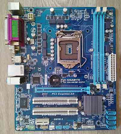 Gigabyte GA-H61M-S2PV Socket 1155 - - обмен на 12шт нерабочей-ненужной оперативной памяти озу - - Донецк