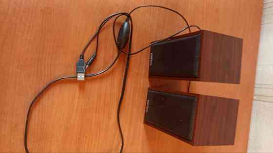 Колонки Perfeo "CABINET" 2.0, мощность 2х3 Вт (RMS), махагон, USB Донецк