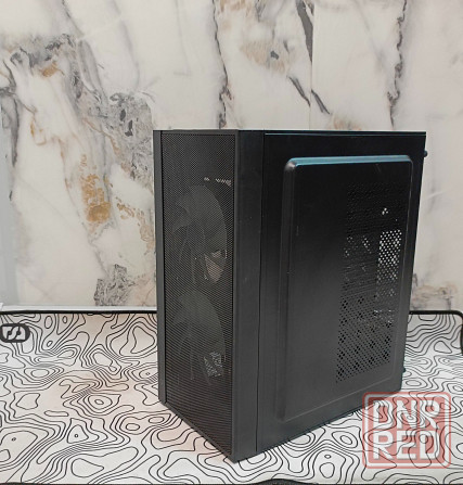 PrimeBox корпус K1 + 2 ARGB вентилятора + закаленное стекло, Micro-ATX, Mini-ITX Донецк - изображение 1