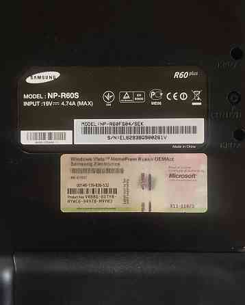 Ноутбук Samsung NP-R60S Донецк