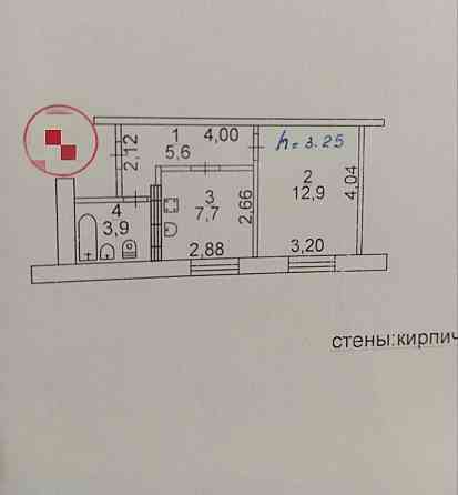 1-к.кв. в Ильичевском районе Мариуполь