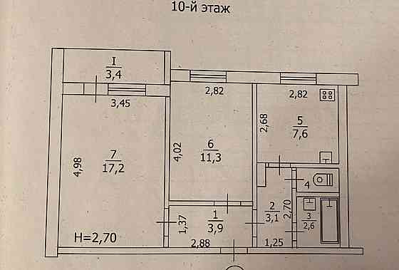 Продам 2-х комнатную квартиру г. Макеевка, Советский р-н, м-н Первомайский Макеевка