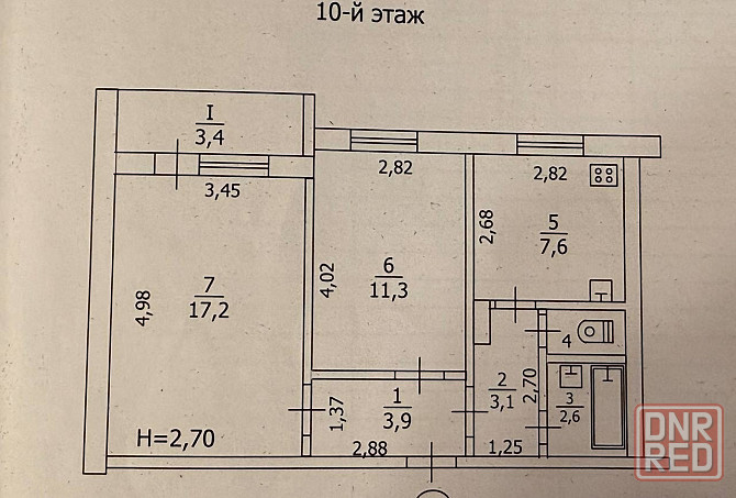 Продам 2-х комнатную квартиру г. Макеевка, Советский р-н, м-н Первомайский Макеевка - изображение 6