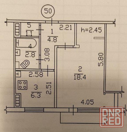 Продается 1-комнатная квартира Киевский райисполком. Донецк - изображение 4