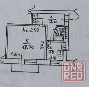 Продам 1 кв. Пролетарский р- н Раздольная крупногабаритная Донецк - изображение 1