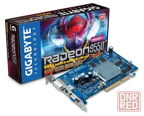 Видеокарты Radeon 9550 128 MB 128 bit AGP - Обмен на 6шт нерабочих материнских плат или 15шт озу Донецк - изображение 1