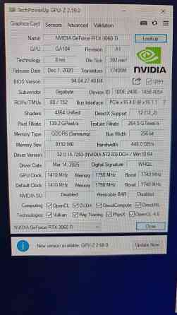 Видеокарта RTX 3060ti Донецк