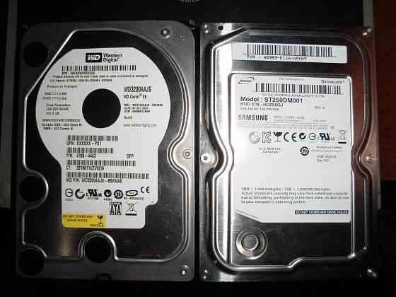 2 HDD 3.5, на 250Гб и 320Гб в молодом возрасте Донецк