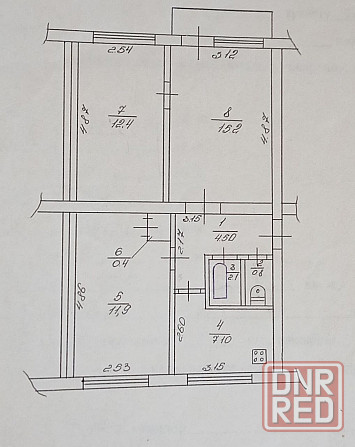 Продаётся 3-х к.кв., мкр.7 Шахтерск - изображение 1