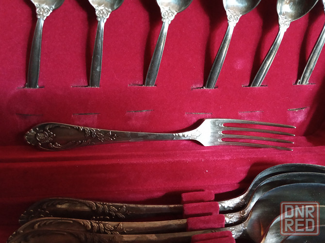 Винтажный набор столовых приборов (мельхиор) Донецк - изображение 3