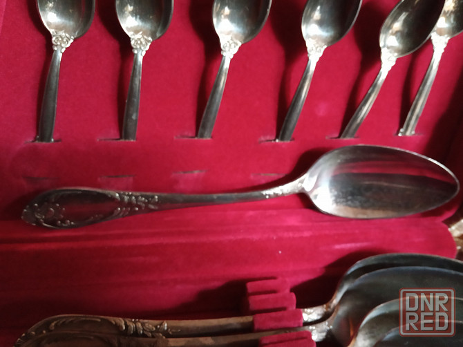 Винтажный набор столовых приборов (мельхиор) Донецк - изображение 4