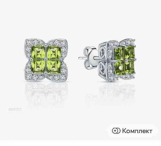 Серьги + кольцо (серебро) Макеевка