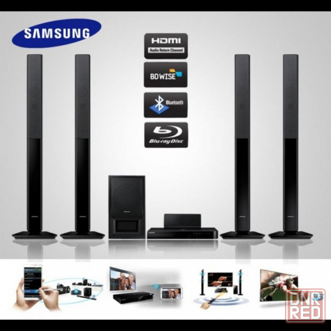 Домашний кинотеатр Bluray Samsung HT-F5550K,1000w, вход,выход hdmi,bluetooth,интернет,сенсорное упр Донецк - изображение 1