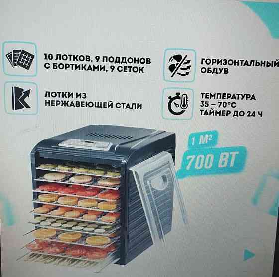 Сушилка для овощей и фруктов RAWMID Dream Vitamin DDV-10 Донецк