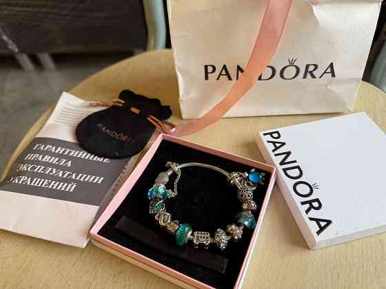 Оригинальный браслет Pandora +14 красивейших шармов Макеевка