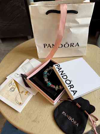 Оригинальный браслет Pandora +14 красивейших шармов Макеевка