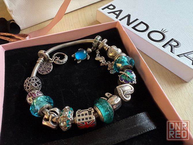 Оригинальный браслет Pandora +14 красивейших шармов Макеевка - изображение 7