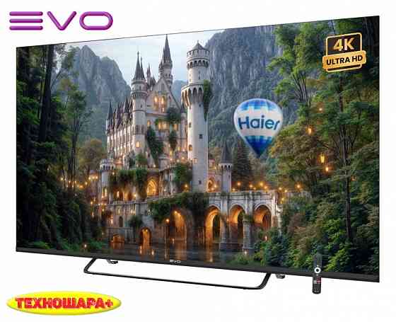 50" тв EVO TV 50. 4K|Smart|Android11/Google TV|Wi-Fi 2.4G+5G|Голос Донецк