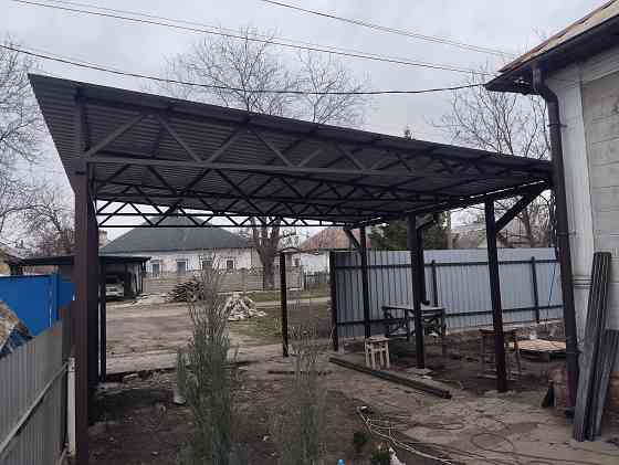 Изготовление навесов для автомобиля/дома/дачи под ключ. По всему днр Донецк