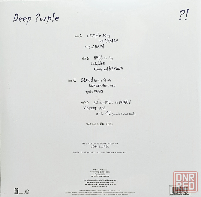 Виниловая пластинка 2LP "Deep Purple" - "Now What?!" " Донецк - изображение 2