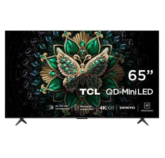Телевизор TCL 65С6K QD-Mini LED QLED 4K 65" , Smart (Google TV) Макеевка