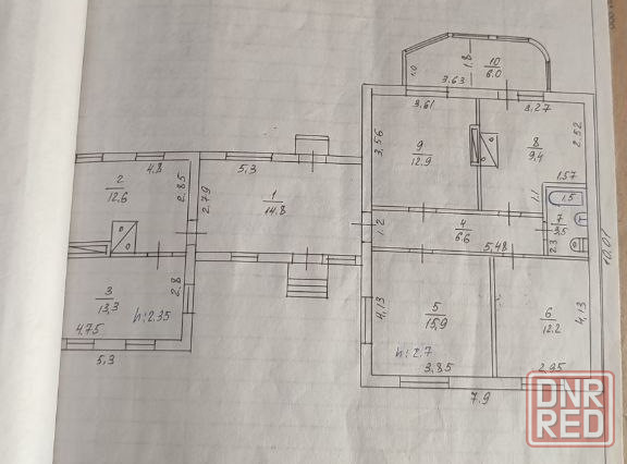 Дом 107 м² на участке 10 сот. г.Шахтёрск Шахтерск - изображение 1