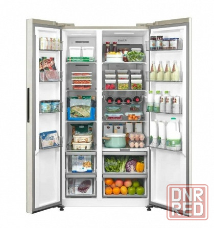 Холодильник Midea MDRS791MIE33 Side by Side бежевый (FNF, Inverter, Wi-Fi) Донецк - изображение 2