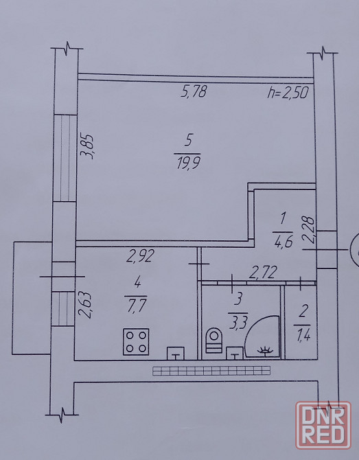 Продам 1к.кв. 37m2 на Топазе Донецк - изображение 2