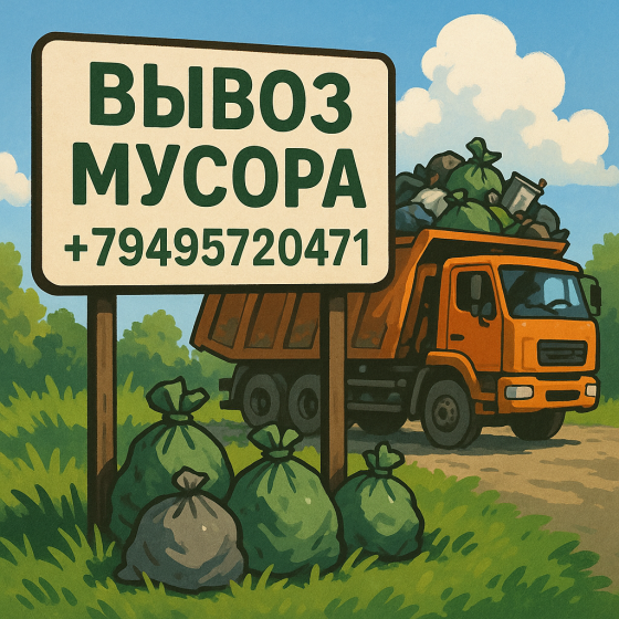 Вывоз мусора хлама грунт газель зил Донецк