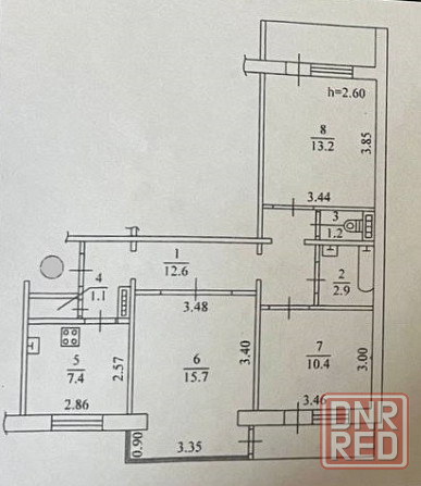 Продам 3-комнатную квартиру в центре Донецка. 9 школа. Донецк - изображение 12