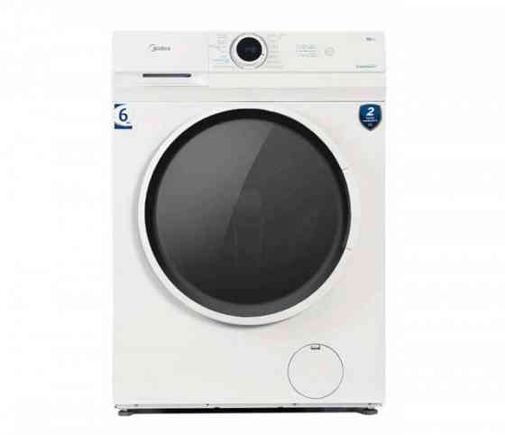 Стиральная машина Midea MF100W60/W-RU, с фронтальной загрузкой 6кг (белая/черный) Донецк